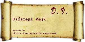 Diószegi Vajk névjegykártya